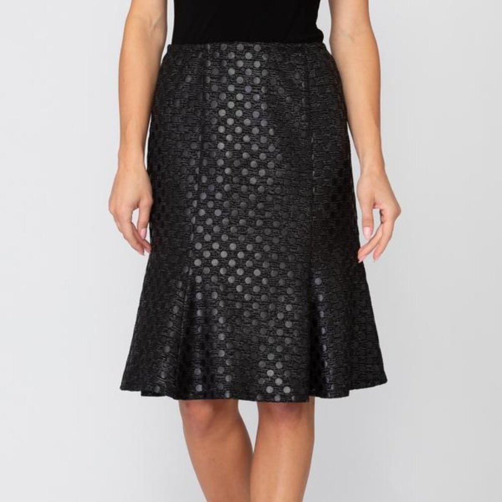 Joseph Ribkoff Black Slip-on Trumpet Skirt Size 8